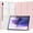 Pink, variant on Slim Tablet Case for Samsung Galaxy Tab S7 FE 2021/S7 Plus 2020 12.4 Inch with Transparent Back Shell, Shockproof Clear Tri-Fold Protective Cover with S Pen Holder, Auto Wake/Sleep (Pink)