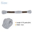 thumbnail image 2 of Unique Bargains Light Grey Embroidery Floss, 8m - 12 Skeins, 2 of 6