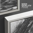 thumbnail image 4 of wall26 Framed Canvas Print Wall Art Swirling Black &amp; White Paint Strokes Abstract Shapes Digital Art Modern Bohemian Scenic Relax Multicolor for Living Room, Bedroom, Office - 16"x24"x3, 4 of 5