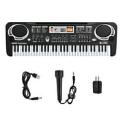 AUST 61 Keys Digital Music Electronic Keyboard for Beginner Electric Piano Organ and Microphone Gift, Portable Electronic Keyboard for Beginners (Kids & Adults)
