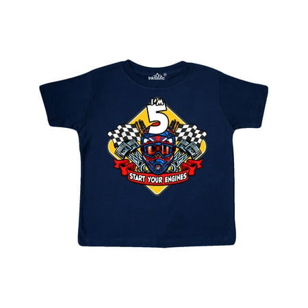 

Inktastic Race Car 5th Birthday Gift Toddler Boy or Toddler Girl T-Shirt