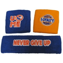 WWE John Cena 20 Years Headband Wristband Set, Blue Orange, Set of 3