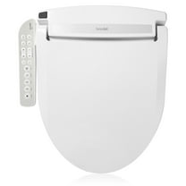 Brondell Swash Select DR801 Sidearm Bidet Seat with Warm Air Dryer and Deodorizer, Round White
