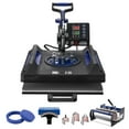thumbnail image 3 of 8 in 1 Heat Press Machine 15x15 in 30oz Tumbler Press T-Shirts Black+Blue,, 3 of 8