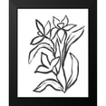 thumbnail image 2 of Vess, June Erica 15x18 Black Modern Framed Museum Art Print Titled - Jonquil Gesture II, 2 of 5