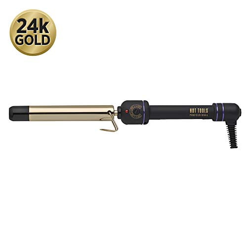 Hot Tools 1 Inch Professional 24K Gold Flipperless Curling Iron Wand Walmart