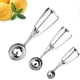 thumbnail image 1 of 3 Pack Ice Cream Scoops with trigger release,Stainless Metal Ice Cream, 1 of 5