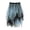 F-5Blue, variant on ZHOGXU Women's Skirt Summer Elastic Waist Color Block Irregular Hem A Line Comfortable Fashion Mesh Tutu Skirts For Party Performance,White,One Size