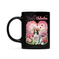 thumbnail image 2 of Hello Valentine’s Day English Springer Spaniel Flower Crown Romantic Pink Floral Mug Springers Dog Lover Gifts Coffee Tea Cup - 00031, 2 of 4
