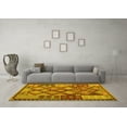 thumbnail image 3 of Ahgly Company Machine Washable Indoor Rectangle Oriental Yellow Traditional Area Rugs, 4' x 6', 3 of 4