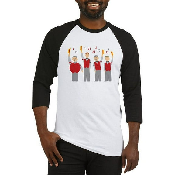 CafePress - Classic Barbershop Quartet Baseball Jersey - Cotton Baseball Jersey, 3/4 Raglan Sleeve Shirt