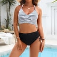 thumbnail image 4 of IYYVV Womens High Waisted Bikini Sets - Tummy Control Swimsuits Modest Bathing Suits Two Piece Full Coverage Swimwear White M, 4 of 5