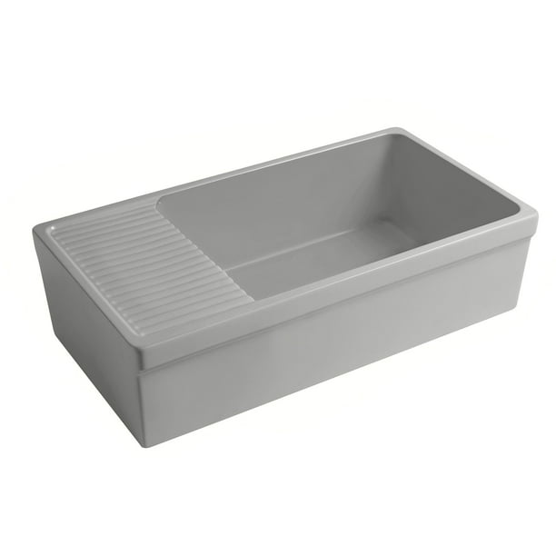 Whitehaus Whqd540 Quatro Alcove 36 Farmhouse Single Basin Fireclay Kitchen Sink Com Whitehaus Whqd540 Quatro Alcove 36, Whitehaus Farmhouse Sink