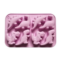 8-Cavity Dinosaur Silicone Mold, for Cake/Chocolate/Jelly/Tarts, Food-Grade, Heat-Resistant, Baking Tool