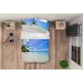 thumbnail image 3 of 3D Tropical Sky Beach Forest Funda nórdica Juego de cama Funda nórdica, 3 of 3