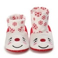 thumbnail image 4 of Esho Christmas Baby Shoes Snow Boots, Infants Winter Xmas Plush Warm Slipper Shoes Santa Elf Booties Shoes 0-18M, 4 of 8
