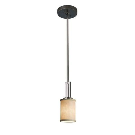 

Justice Design Group Fab-8445-10-Crem Era 1 Light 4 Wide Mini Pendant - Chrome