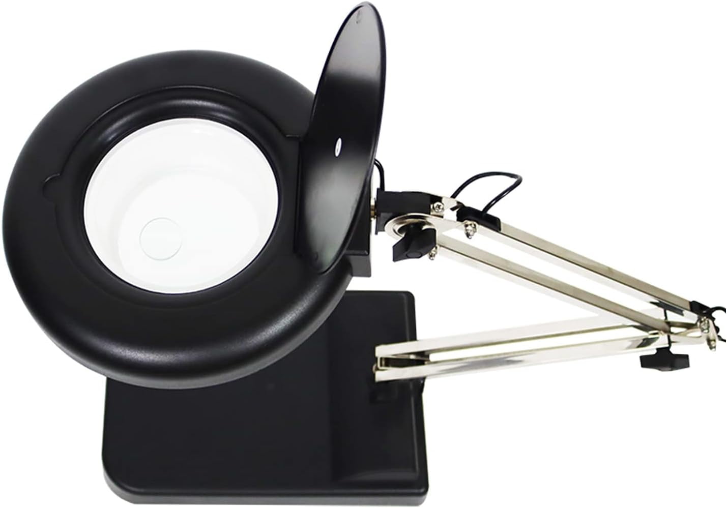 20x Black Benchtop Magnifier Lamp Table Magnifier Lamp