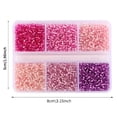 thumbnail image 5 of 720 Pcs 6 Styles Perles de Rocaille en Verre 3 mm, Perles de Rocaille en Verre Rondes Perles Poney Mini Entretoise Perles en Vrac pour Bricolage Artisanat Bracelet Collier,13, 5 of 5