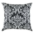 thumbnail image 3 of TreeWool (Pack of 2) Damask Accent Decorative Cotton Throw Pillow Covers (16 x 16 Inches, Black), 3 of 6