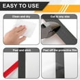 thumbnail image 4 of Wall Molding Trim, 32.8 ft x 0.6 Inch Peel and Stick Strip, Mirrored Black, 4 of 6