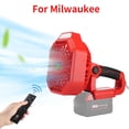 thumbnail image 1 of Ventilador Portátil sin Cable de 14.4-18V para Makita/Bosch/Dewalt/Milwaukee, Ventilador de Mano para Obra con Batería de Litio de 18V y Luz LED, Recargable por USB para Exteriores, Ventilador de..., 1 of 13