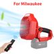 thumbnail image 1 of Ventilador Portátil sin Cable de 14.4-18V para Makita/Bosch/Dewalt/Milwaukee, Ventilador de Mano para Obra con Batería de Litio de 18V y Luz LED, Recargable por USB para Exteriores, Ventilador de..., 1 of 13