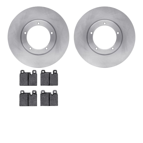 Dynamic Friction Company Front Brake Rotors with 5000 Advanced Brake Pads 6502-02083