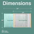 thumbnail image 4 of Home Intuition 2-Pack Adjustable Horizontal Window Screen 19-33 inches Wide, 24 Inch High, Bug and Mosquito Netting, Replacement WindowScreen for Kitchen Windows, RV Camper, Dorm Ventilation, 4 of 7