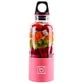 thumbnail image 1 of Licuadora portátil con mango USB recargable Licuadora de tamaño personal Licuadora de fruta fresca de alta velocidad Mini exprimidor Taza Botellas Rosa TUNC Sencillez, 1 of 5