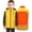 Yellow, variant on Odeerbi Kids Boys Girls Lightweight Heated Vest Winter Thermal Sleeveless Heated Jackets Kids Plus Size USB Intelligent Constant Temperature 2 Areas Heated Coat Kids Clothes Black without Power Bank