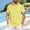 Yellow, variant on Fnnxeal Mens Tropical Shirts Short Sleeve Button Down Casual Summer Beach Vacation Monstera Leaf Print Moisture Wicking Stretchy Relaxed Fit Hot Pink,Size XL