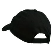 Staff Letter Embroidered Low Profile Washed Cap - Black OSFM