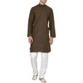 thumbnail image 1 of Royal Mens Linen Cotton Kurta Pyjama Set, 1 of 1