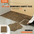 thumbnail image 2 of Carpet Tiles Reusable, 20"x 20"Carpet Squares With Padding Attached, Soft Padded Carpet Tiles, Easy Install DIY for Bedroom Living Room (12Tiles, Mixed Brown), 2 of 11