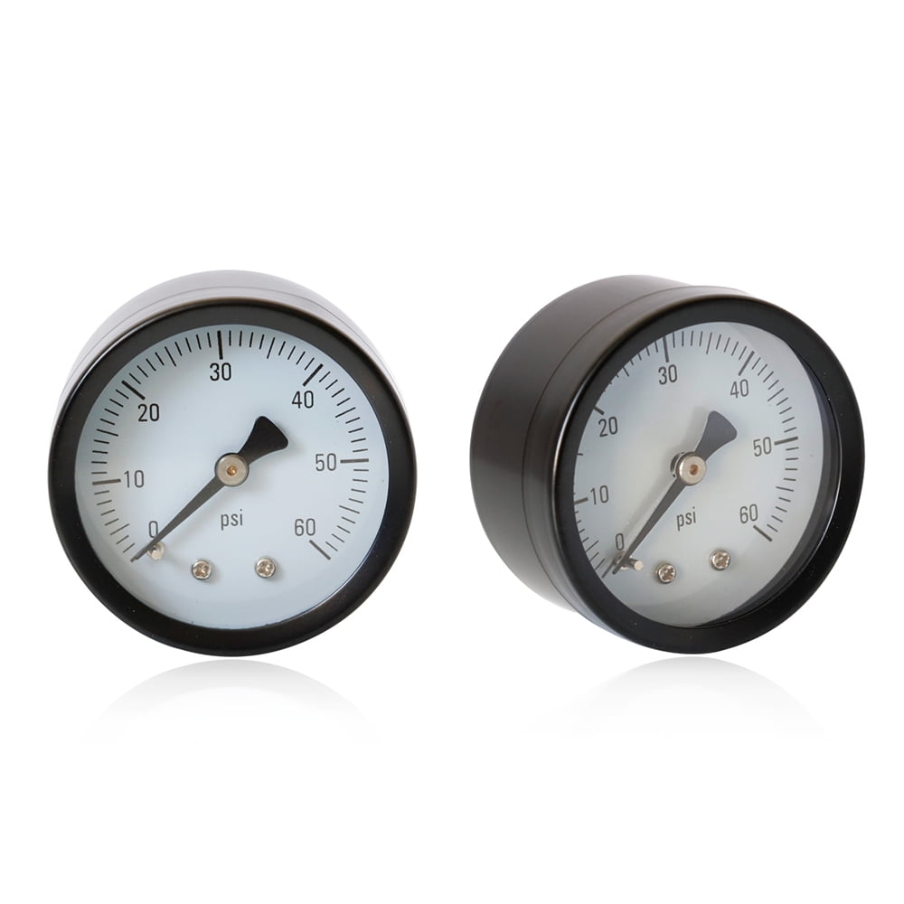 0-60psi Air Axial Pressure Measuring Gauge Tool 1//4/" NPT For Water Oil Gas Fuel