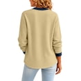 thumbnail image 3 of Waffle Cardigan for Women Lightweight Button Down V Neck Knit Jackets Coat Fashion Long Sleeve Open Front Cardigan, 3 of 6