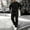 c01Black, variant on USNSM Men Color Block Casual Loose Lightweight Comfortable Drawstring Long Pants Sweatshirt Pullover Round Neck Long Sleeve Set Black L