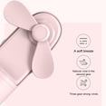 thumbnail image 3 of Billuyoard Ventilador de mano Portátil USB Pequeño bolsillo con 3 velocidades Viento Cuchillas suaves Humidificador enfriador para Electrodomésticos Rosa, 3 of 6