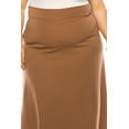 thumbnail image 5 of Women's Plus Size Solid Flare A Line Long Skirt Comfortable Casual Maxi Style, 5 of 6
