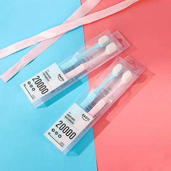 Extra Soft Toothbrush For Sensitive Gums, Micro-Nano Manual ToothbrushSoft Floss Bristle for Gum Care, Protect Fragile Gums Good Cleaning Effect