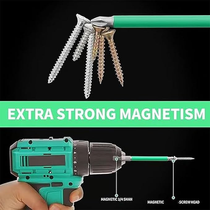 Tools Drill Bits,  Tools Magnetic Drill Bits, K5 Impact Resistant Non Slip Bit, Rowgins High Magnetic Screw Driver Drill Bit Set 25 50 65 70 90 150mm Screwdriver Set for Repair