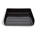 Side Load Stackable Plastic Letter Tray, Black, 12/Carton (TR55329VS