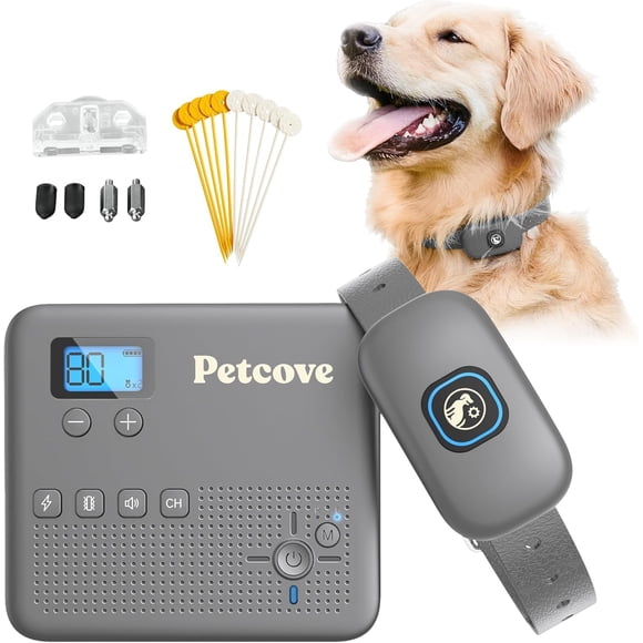 Cerca Inalámbrica para Perros y Collar de Adiestramiento 2 en 1 PetCove 15-35 kg