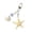 Door buckle, variant on Nauticals Theme Keychain Portable Starfish Shell Resin Accessory for Backpacks Keyrings
