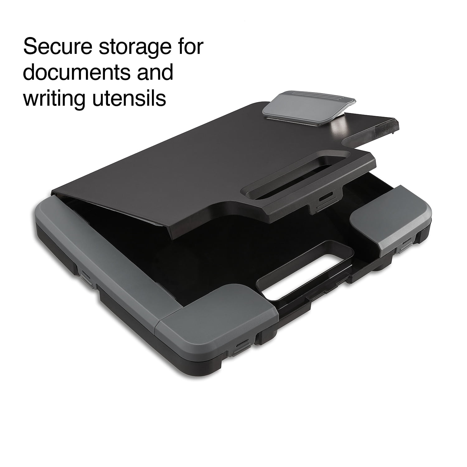 Staples Plastic Storage Clipboard Letter Size Black 2/Pack ST28541-CCVS