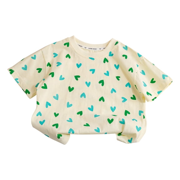 FDDMis White T Shirts for Kids Christmas Shirt Boy Birthday Girl Shirt Oversized Girls Sweatshirt 9 Month Baby Boy Clothes Student Gifts Cute, Green 12-18 Months