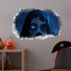 thumbnail image 4 of Pegatinas de Pared de Halloween JM 3D Decoraciones de Pared Fantasma Femenina 36 × 57 cm, 4 of 5