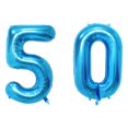 thumbnail image 1 of 40 Inch Big Foil blue Birthday Number Balloons 50th Happy Bi, 1 of 3
