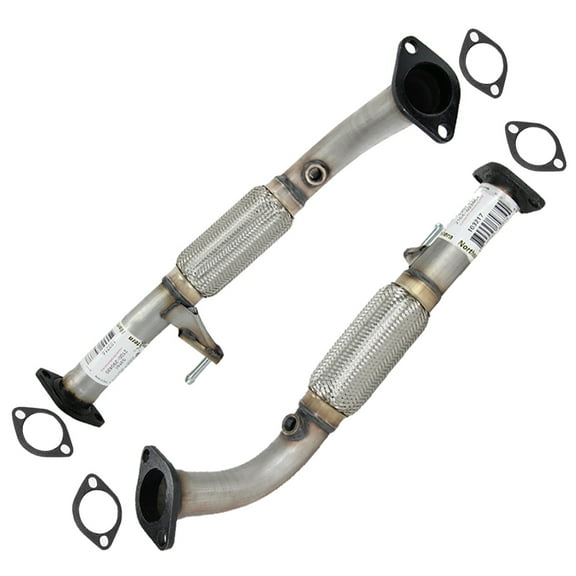 Stainless Steel Exhaust Pair of Front Pipe Fits 2008-2009 Kia Sorento 3.3L & 2007-2009 Kia Sorento 3.8L - Direct Fit
